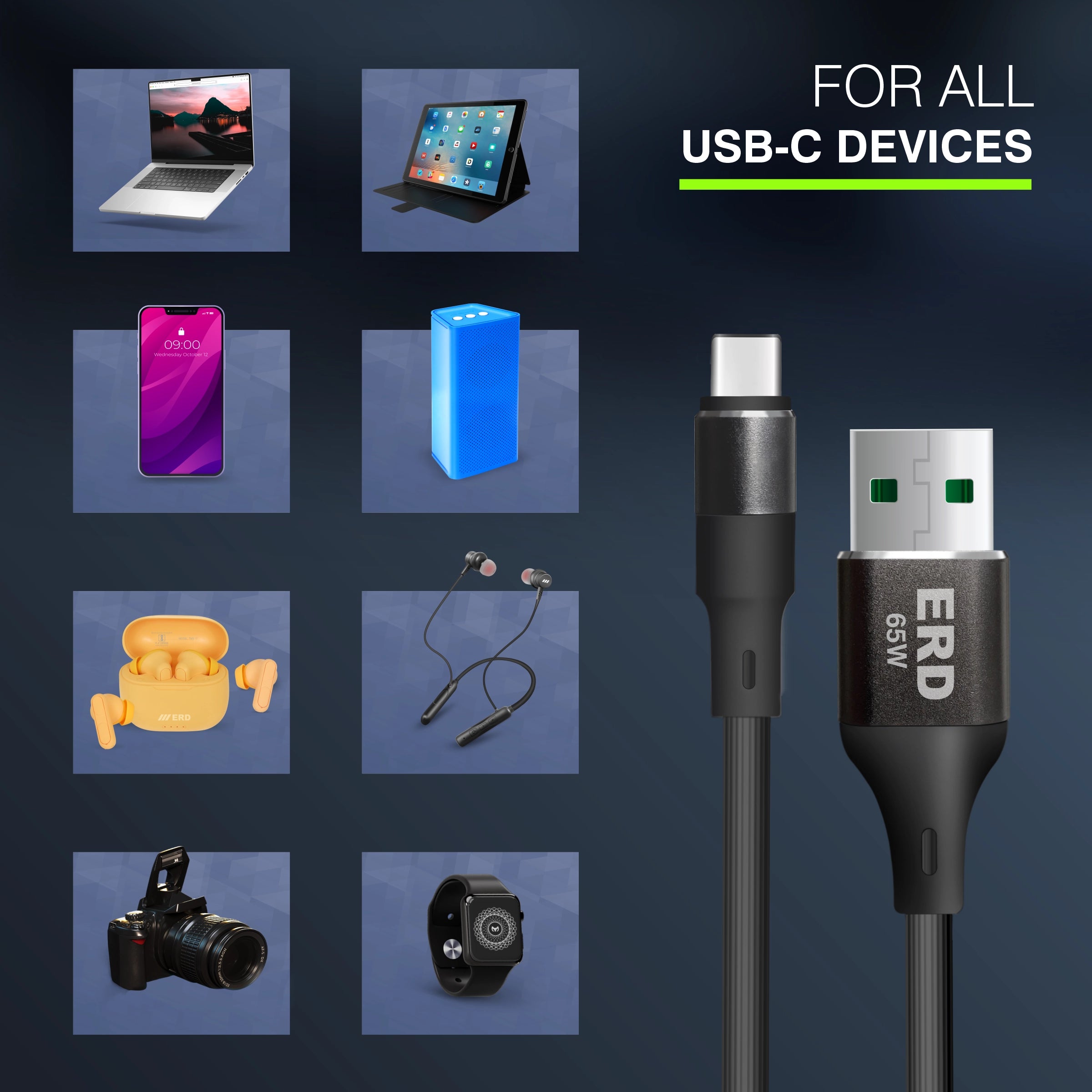 ERD UC-141 USB-C Metal Data Cable